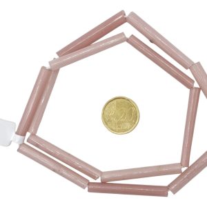 Tiras de cuentas de vidrio macarrones