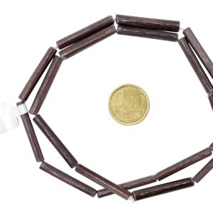 Tiras de cuentas de vidrio macarrones