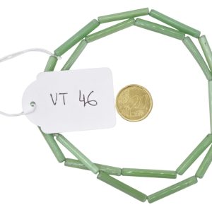 Tiras de cuentas de vidrio macarrones