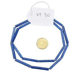 Tiras de cuentas de vidrio macarrones