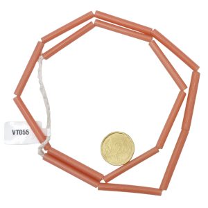 Tiras de cuentas de vidrio macarrones