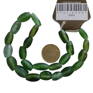 Collar de cuentas de vidrio glaseado