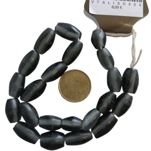 Collar de cuentas de vidrio glaseado