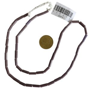 Tiras de cuentas de vidrio macarrones