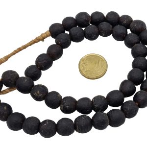 Collar cuentas de vidrio de Ghana grandes