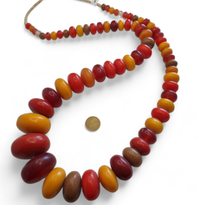 Collar de ámbar de  resina africana
