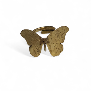 Anillo bronce mariposa