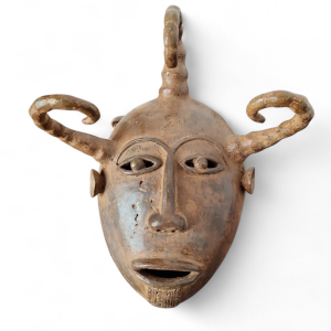 Máscara Senufo de bronce