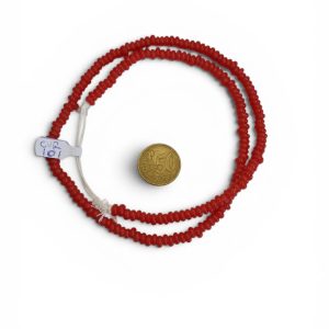 Collar de cuentas de vidrio con forma de donuts