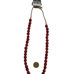 Collar cuentas de vidrio de Ghana grandes