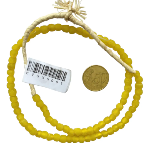 Collar cuentas de vidrio de Ghana pequeñas